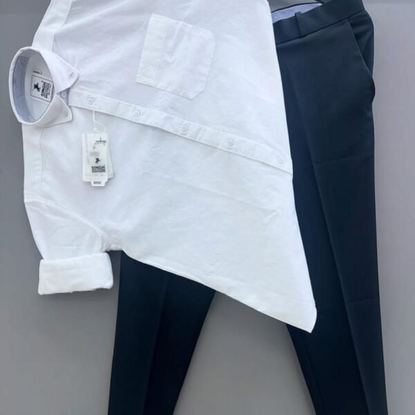 Ofice Shirt With Khaki Trousers